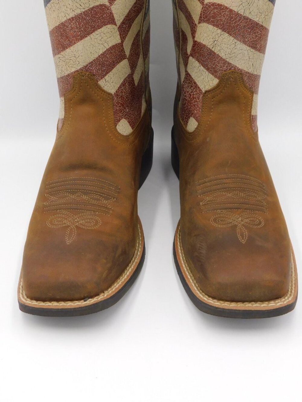 Ariat Round Up Patriot Western Boot | USA Flag | Square Toe | EUC | 8.5C Wide - Picture 4 of 13